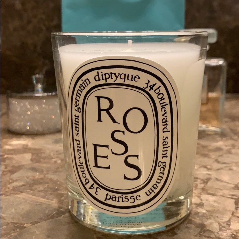 NWOT Lovely! Diptyque Roses Candle- 6.5 oz PARIS